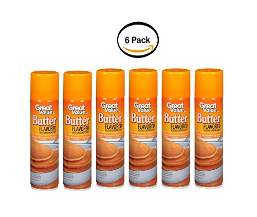 PACK OF 6 - Great Value Butter Flavored Cooking Spray, 8 Oz (3 Pack) - Thumbnail 2
