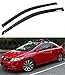 Cuztom Tuning Fits for 2006-2011 Honda Civic FG1 FG2 2 Door Coupe Window Visor Vent Shade Rain Guard