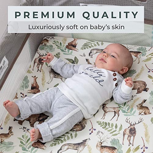 Pobibaby 2 Pack Premium Pack N Play Sheets Fitted for Standard Pack