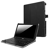 Fintie Nextbook Flexx 10 2016 / Nextbook 10 Case - Premium PU Leather Folio Cover for Nextbook Flexx 10 Convertible Laptop with keyboard / Nextbook 10 [Not Fit Old Version Nextbook 10.1], Black
