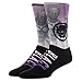 Bioworld Black Panther Movie Sublimated Over Knit Crew Socks, Purple,One Size