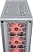 CORSAIR CRYSTAL 460X RGB Compact Mid-Tower Case, 3 RGB Fans, Tempered Glass - White