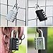 Combination Padlocks, Combination Locks for Locker, Weatherproof 4 Digit Combination Lock Outdoor, Gym, School Locker Locks, 2 Pack, Black