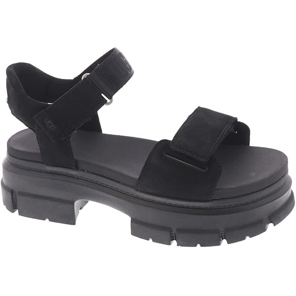 Amazon.com | UGG Women's Zayne Ankle Strap Sandal, Black, 11