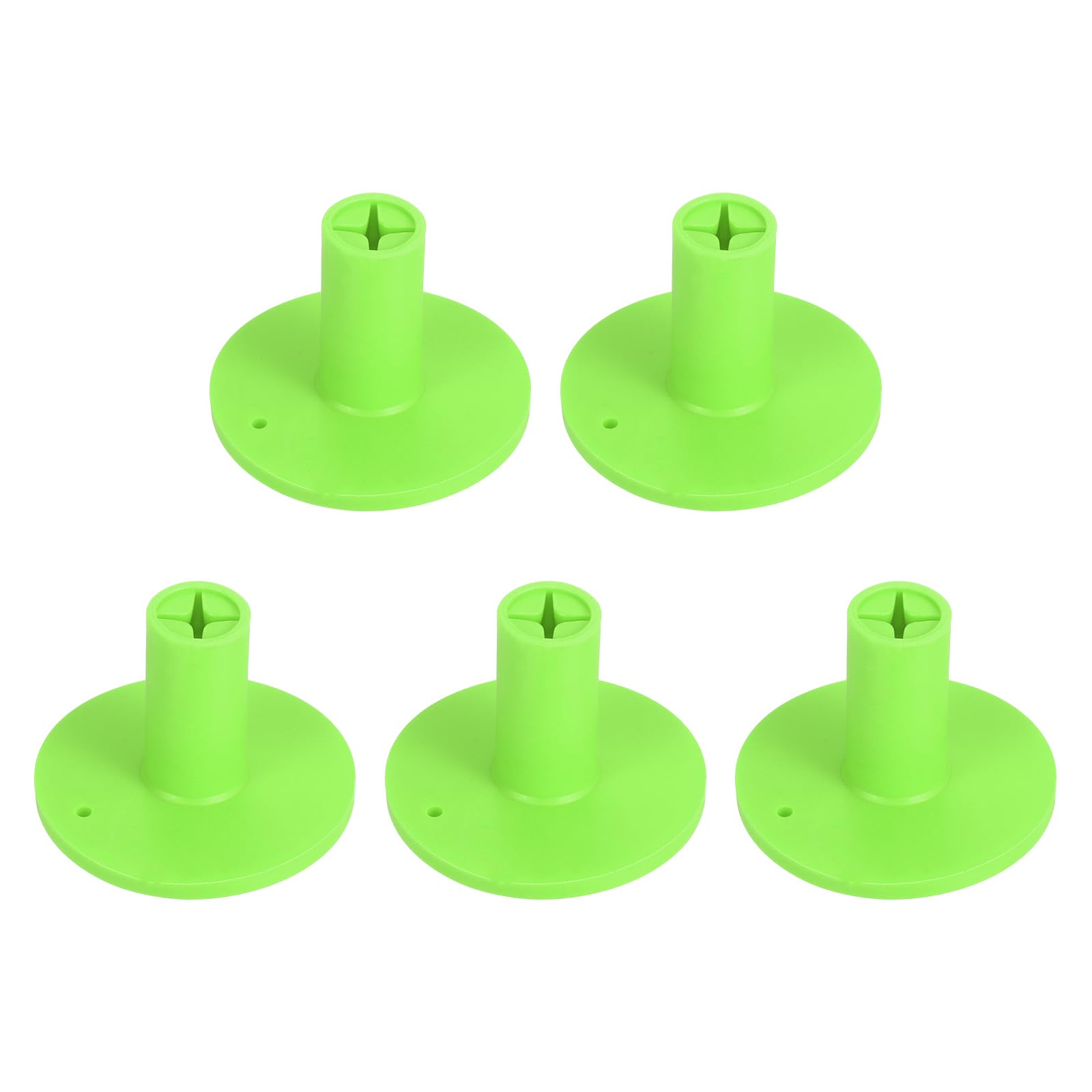 PATIKIL Rubber Golf Tees, 5 Pack Golf Rubber Tee Indoor Outdoor Practice Ball Holder for Driving Range Turf Mats, Green