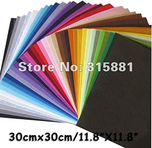Felt Fabric, Polyester,diy Felt Fabric,non-woven Felt, 30cmx30cm,42 Colors/lot