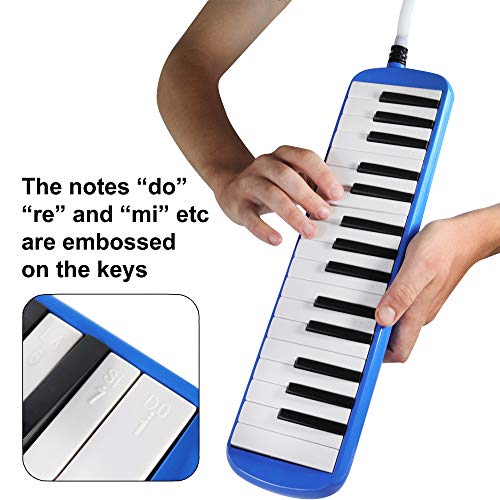 32Key Melodica with 23 Easy Play Songs Portable Air Piano Color