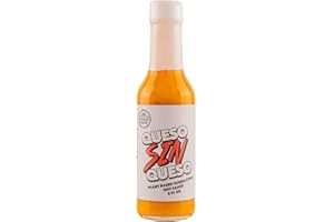 HEATONIST Queso Sin Queso Hot Sauce by Good Heat, Medium Heat With Flavors Of Red Bell Peppers, Red Habanero Peppers & Ghost Pepper Powder, Made With All Natural Ingredients, 5 fl oz Bottle (1-Pack)
