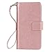 BENTOBEN iPhone SE Case, iPhone 5S Case, iPhone 5 Wallet Case, Wallet PU Leather Protective Magnetic Folio Flip Cover Credit Card Slots Cash Holder Wristlet Case for iPhone 5 5S SE, Rose Gold