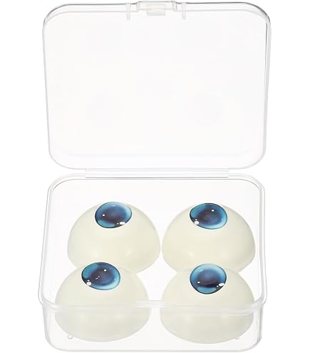 Yeux De Poupée Acrylique 24 Mm - Lot De 2 Yeux Réalistes Demi-sphères Pour Artisanat, Masques Et Décorations (bleu Clair)