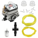 Harbot 20016-81020 Carburetor with Fuel Line Filter Primer Bulb for WYL-19 Shindaiwa S230 LE230 PB230 T230 T230B T230BA TCX230 X230 C230 F230 T230X T230XR-EMC String Trimmer Weedeater