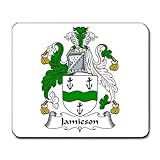 Jamieson Family Crest Coat of Arms Mouse Pad