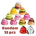 WATINC Random 12 Pcs Kawaii Soft Poo Squeeze Cream Scented Stress Relif Toy, Decorative Props Gift Hand Toy for Kids