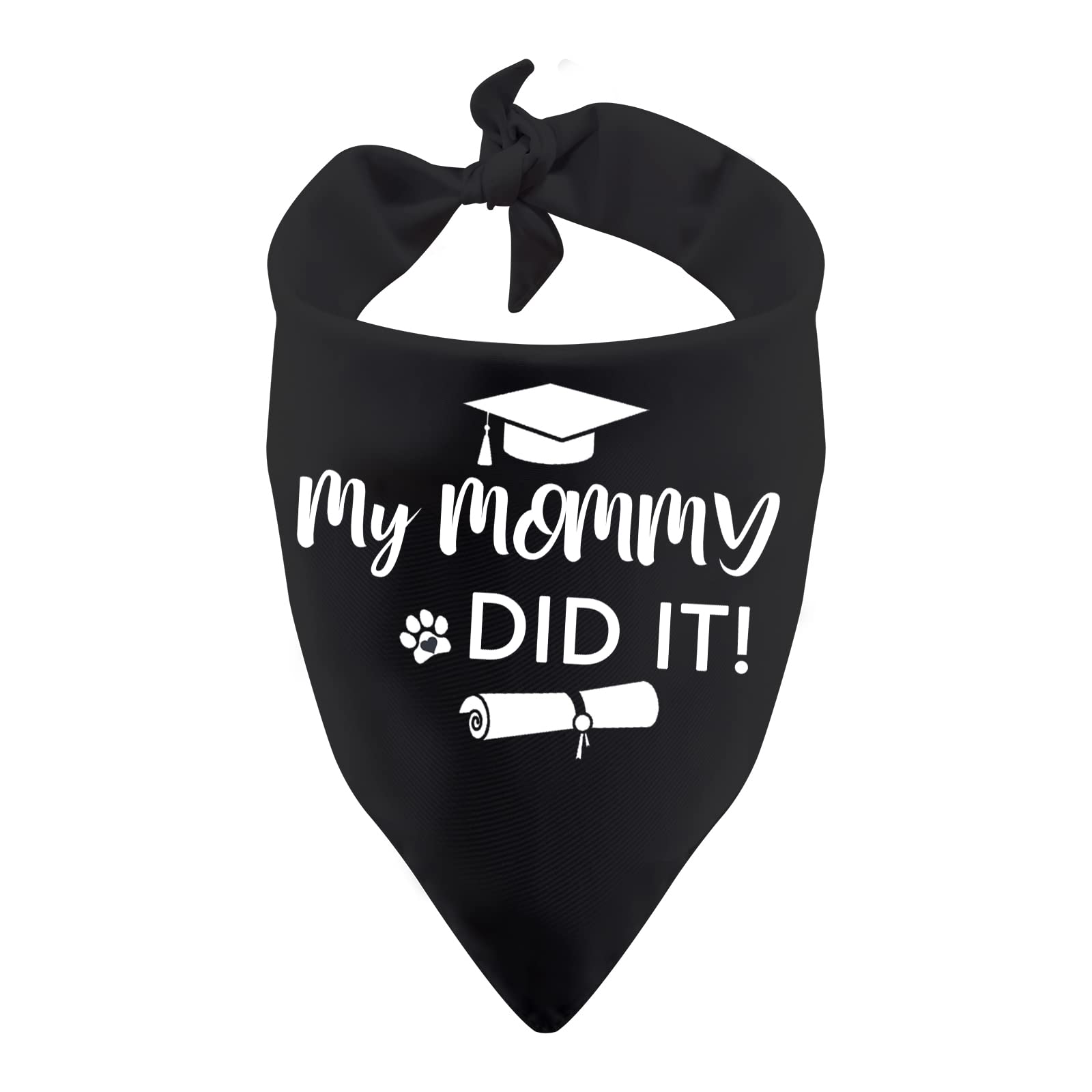 1 Piece Graduation Announcement Gift My Mommy/Daddy Did It Graduation Bandana for Dog (My Mommy Did It)