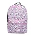 Bonamana Pink Unicorn Rainbow Bag Fantasy Backpack Rucksack School Student Travel Bags (Pink)