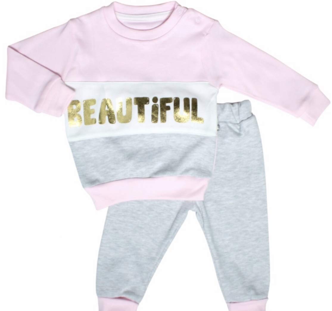 Baby Girl's Clothing-0/9 Month-Pink-Double Suit-Long Sleeved-Healthy and Soft Girl's Baby Clothing