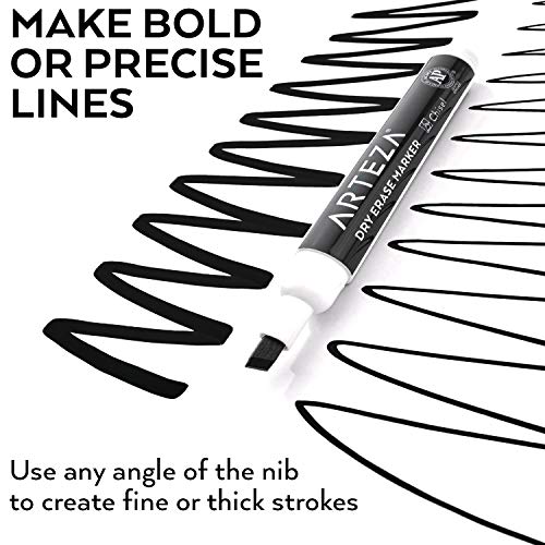 ARTEZA Dry Erase Markers, Bulk Pack Of 52 (with Chisel Tip), 4 Assorted...