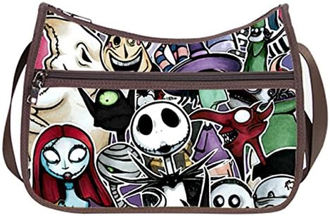Simple Classic Everyday Hobo Handbag Female Women Shoulder-to-Crossbody Hobo Bag Jack and Sally Pattern