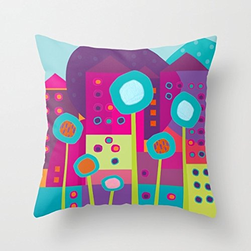 Dogs Throw Pillow Case 16 X 16 Inch / 40 By 40 Cm For Christmas, Easter, Dinning Room, Kids Room, Gift For Relatives, Kids Room, Shop, Washington's Birthday, Home Theater, With Print On 2 Sides
