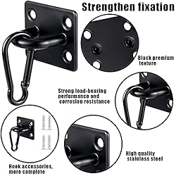 12 Sets Stainless Steel Ceiling Hooks Pad Eye Snap