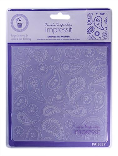 Paisley - embosser and impresser - cupcake and cake decorating designer Embossing Folder