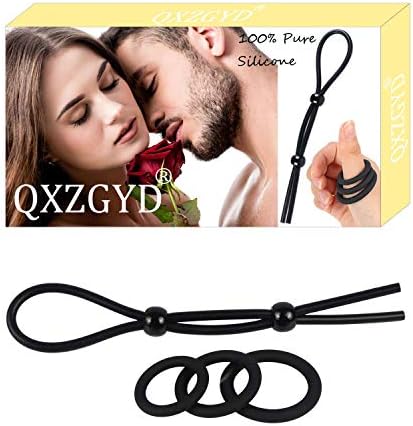QXZGYD Silicone Exercise Bands Training Rings Cord Adjustable for Men Women Release Tie, Flexible, Time Delay, 4 Pcs