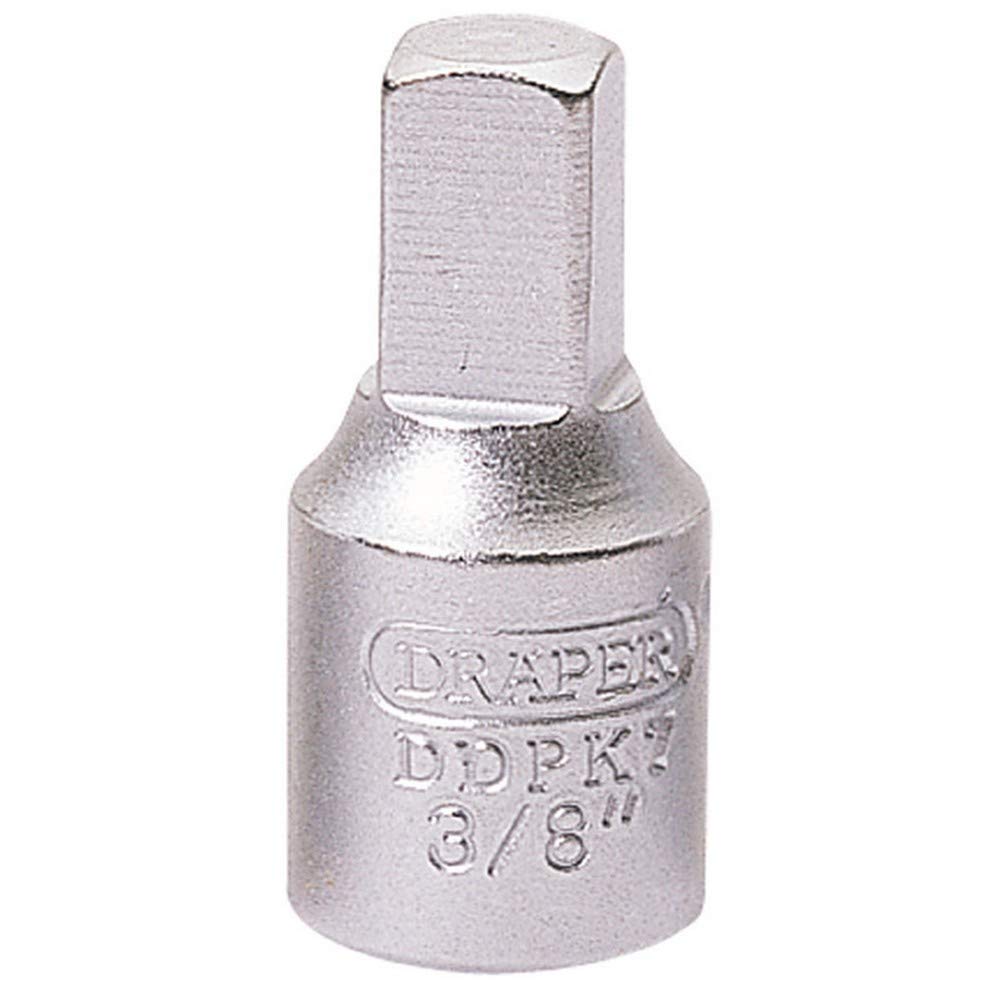 Draper 38325 Drain Plug Key, For Honda gearbox and sumps, Mazda back axle and gearbox, Renault gearbox and sump, Saab Gearbox Volvo: Back Axle and Sump, Silver, 3/8 Square x 3/8 Sq. Dr.