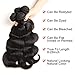 Bestsojoy Brazilian Body Wave Hair 3 Bundles 100% Unprocessed Human Hair Weave Remy Hair Extensions Natural Color 8A