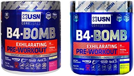 USNs B4-BOMB Acai Berry 30 Servings/Lime &amp; Lemonade 30 Servings [1 of Both]