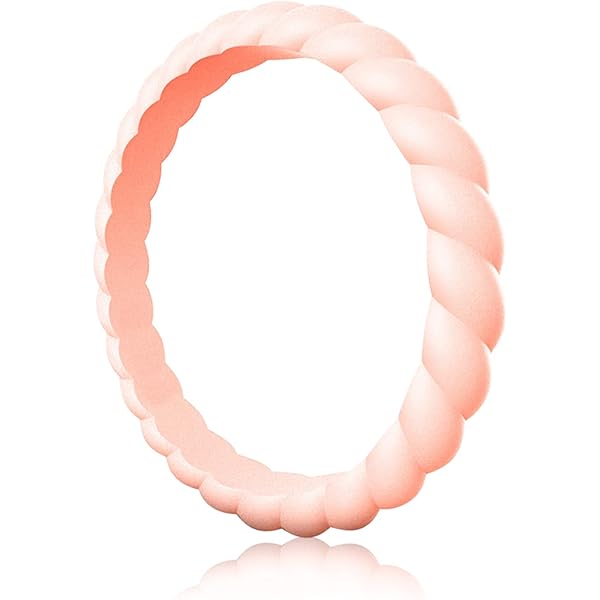 Egnaro Anillo De Boda De Silicona Para Mujer, Anillo