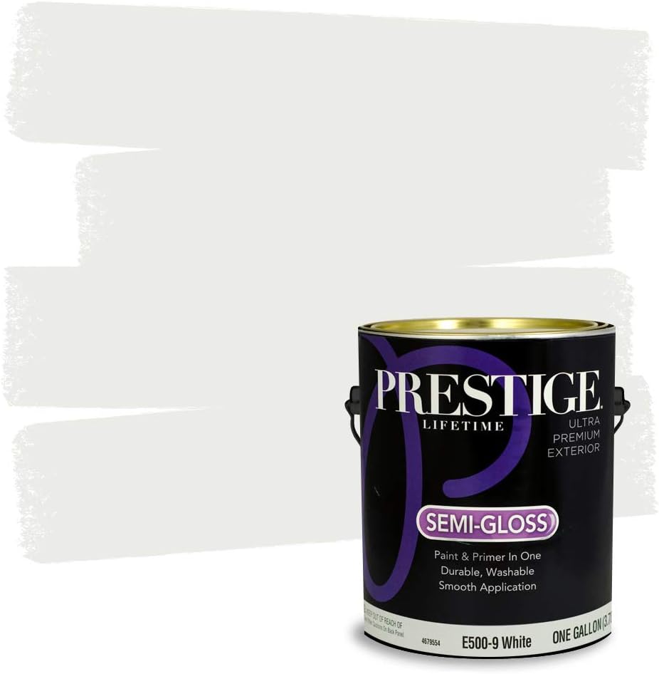Prestige Interior Paint and Primer In One, 1-Gallon, Satin, White - - 