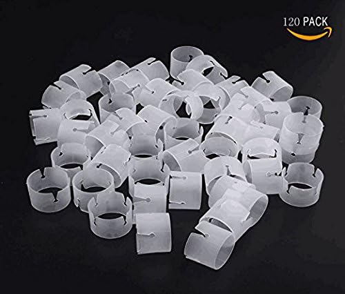 Foyojo 120 PCS Decorative Decor Balloon Rings Buckle Balloon Arch Folder Convenient Clip Connector