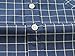 Emiqude Mens Casual Slim Fit Long Sleeve Pocket Inner Contrast Plaid Dress Shirt Large Navy