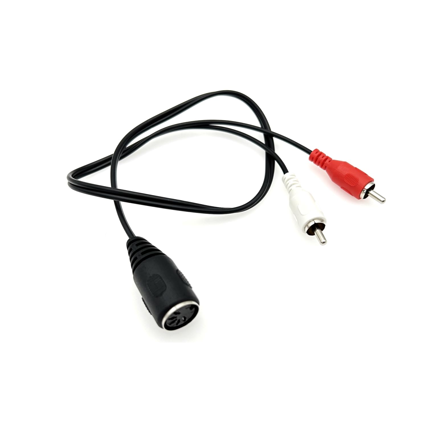 JZK 5 Pin Din Female to 2 RCA Male Professional Grade Audio Cable, Audio Cable Adapter for CD Player VCR DVD Stereo Systems ﻿