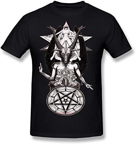 BAPHOMET CHURCH OF SATAN Male Black Short Sleeve T Shirt
