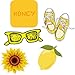 Cool & Trendy Aesthetic Laptop/Water Bottle Sticker Pack for Teens, Kids, Girls and Boys - Hydro Flask Decal Stickers - Yellow Summer Vinyl Stickers - Durable, 100% Vinyl & Waterproof Stickers