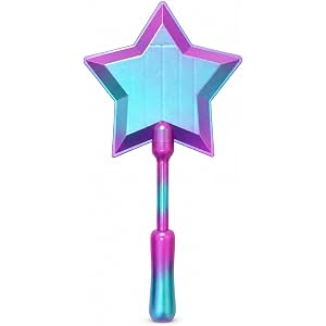 CHILDPHILO Credit Card Wand Holder, 3D Printed Magic Fairy Star Tap to Pay Card Holder, Contactless Payment Card Sleeve for E