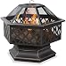 Endless Summer,WAD1377SP, Hex Shaped Outdoor Fire Bowl with Lattice, Oil Rubbed Bronze primary