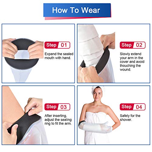 Adult Waterproof Arm Cast Cover for Shower and Bath, Waterproof Bandage