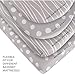 Bassinet Sheet Set 2 Pack 100% Jersey Cotton Grey and White Abstract Stripes and Dots by Ely's & Co.