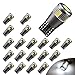 YITAMOTOR 20 X T10 W5W 168 194 5630 6SMD Canbus Error Free Wedge White LED Light bulbs