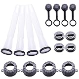 RUNMIND Fuel Can Spout, Gas Can Spouts Replacement Old Style Nozzle Kit for Universal 5gal 2.5 10 Gallon Gas Tank or Water Jug(4 Pack)