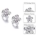 Pegaffi 925 Silver Plumeria Flower Stud Earrings CZ Hawaiian Jewelry for Girls