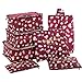 7 Set Travel Packing Organizer,Waterproof Mesh Durable Luggage Travel Cubes with 1 Shoe Bag - Travel Luggage Compression Organizers (Wine Red Flower)