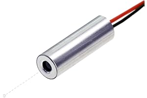 QUARTON Economical IR Dot Laser Module, 850nm, Class 3R, Less Than 5mW, with APC Driver, 2.6~6V Operation Voltage, D7x21mm, VLM-850-03 LPA, Laser Head, Made in Taiwan
