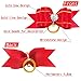 Didog Christmas Colorful Multi-Pattern Pet Cat Dog Hair Bows,Classic Topknot Dog Grooming Accessories 50 Pcs for Groomer Using