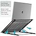 MaxGear Laptop Stand Adjustable Portable Laptop Holder for Desk Mesh Metal Ventilated Notebook Riser for MacBook Air Pro, Dell XPS, More 10-17 inches PC Computer, Tablet, iPad (Black)thumb 2