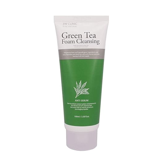 green tea foaming face wash