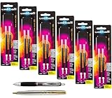 Uniball Signo 207 Refills (6 Packs), Black Ink, 0.7mm, Refill Bundle with a Uni-ball Pen and a Plexon Pen