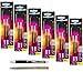 Uniball Signo 207 Refills (6 Packs), Black Ink, 0.7mm, Refill Bundle with a Uni-ball Pen and a Plexon Pen